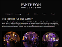 Tablet Screenshot of pantheonlounge.com